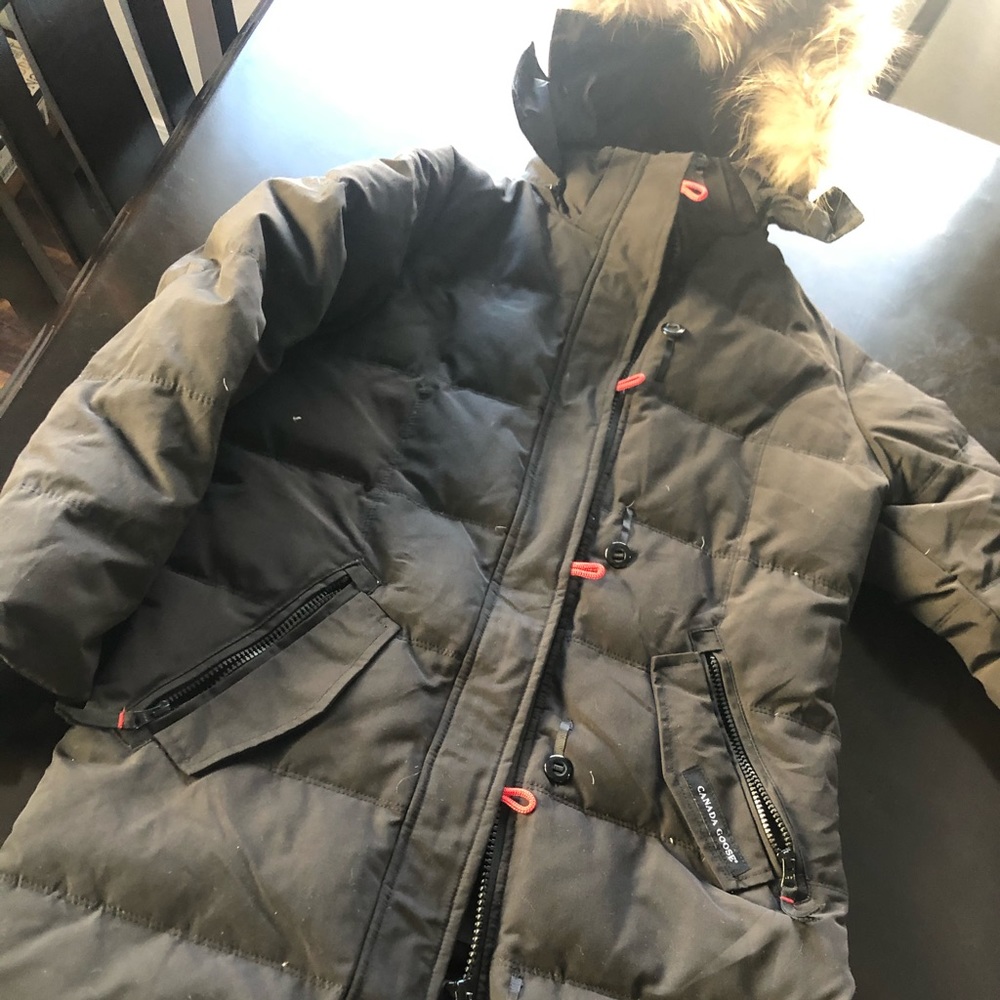 Canada Goose mid knee length puffer jacket